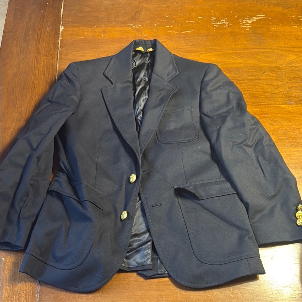 Brooks Brothers Black Sport Coat Classic Wool Blazer